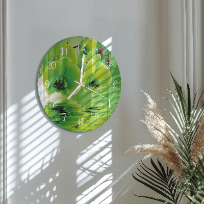 Orologio rotondo Orchidea