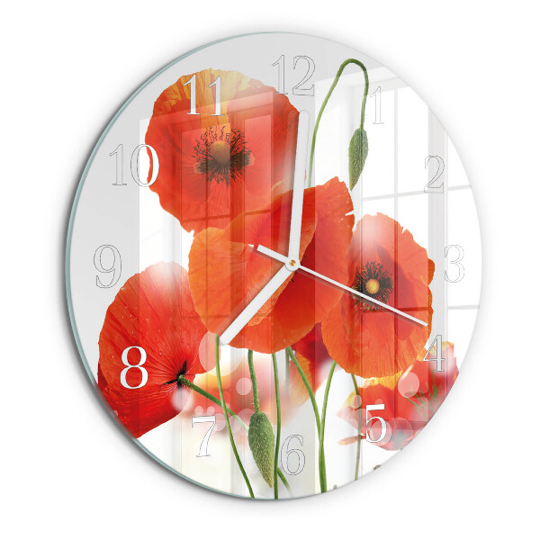 Orologio rotondo Papaveri