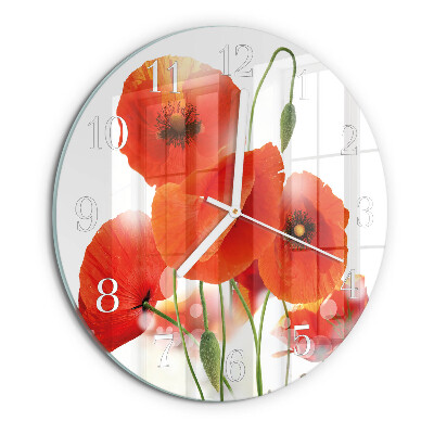 Orologio rotondo Papaveri