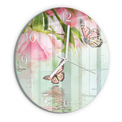 Orologio rotondo Farfalle