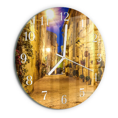Orologio rotondo Notte di strada