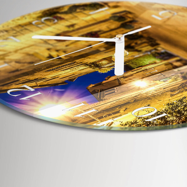 Orologio rotondo Notte di strada