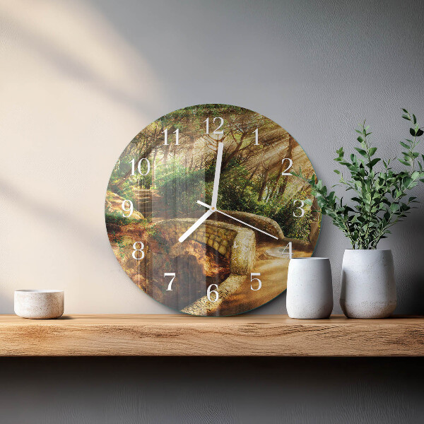 Orologio rotondo Ponte della foresta