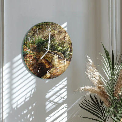 Orologio rotondo Ponte della foresta