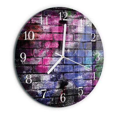 Orologio rotondo Mattone