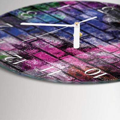 Orologio rotondo Mattone