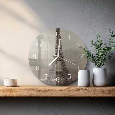 Orologio rotondo Torre Eiffel
