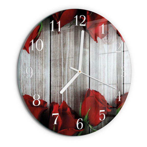 Orologio rotondo Compresse di rosa
