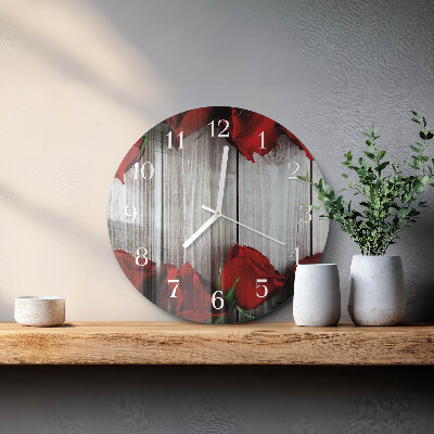 Orologio rotondo Compresse di rosa