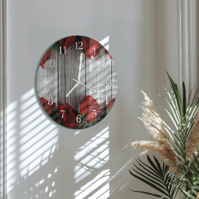 Orologio rotondo Compresse di rosa
