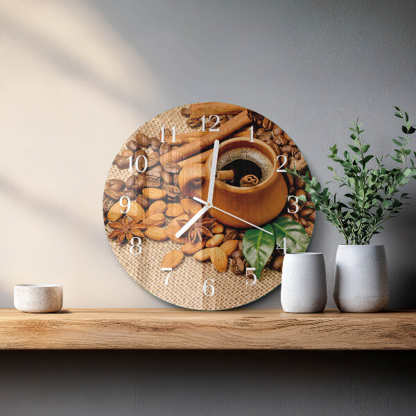 Orologio rotondo Mandorle alla cannella