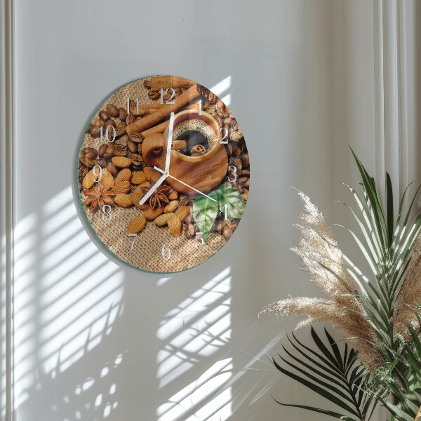 Orologio rotondo Mandorle alla cannella