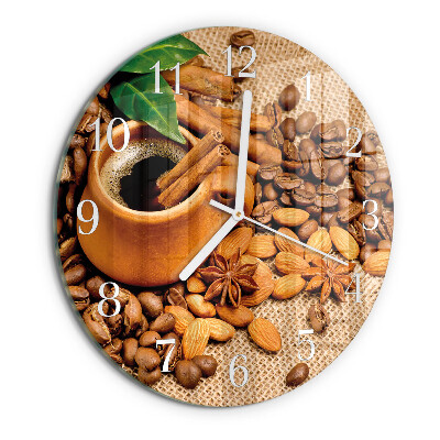 Orologio rotondo Mandorle alla cannella