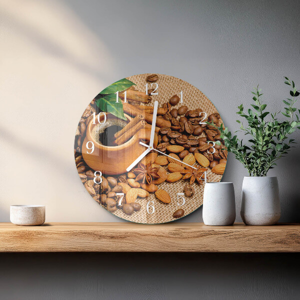 Orologio rotondo Mandorle alla cannella