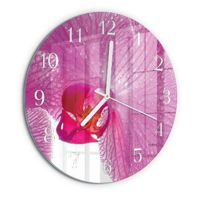 Orologio rotondo Orchidea