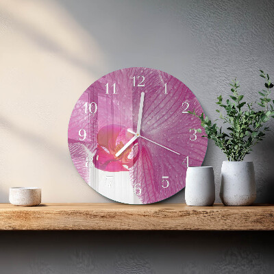 Orologio rotondo Orchidea