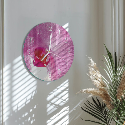 Orologio rotondo Orchidea
