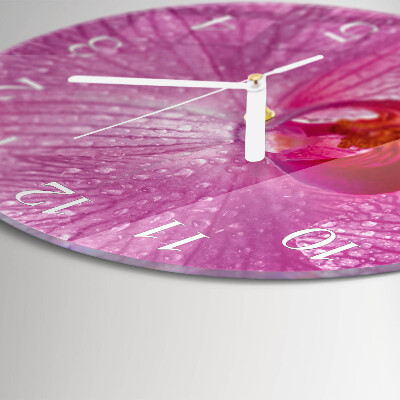 Orologio rotondo Orchidea