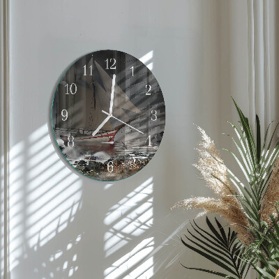 Orologio rotondo Barca a vela