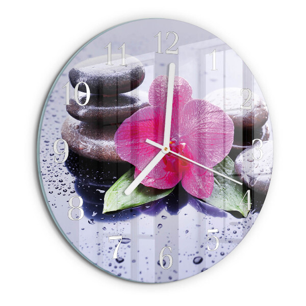 Orologio rotondo Orchidea