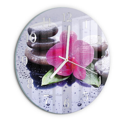 Orologio rotondo Orchidea
