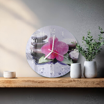 Orologio rotondo Orchidea