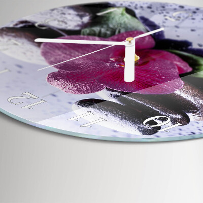 Orologio rotondo Orchidea