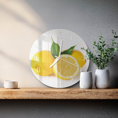Orologio rotondo limoni