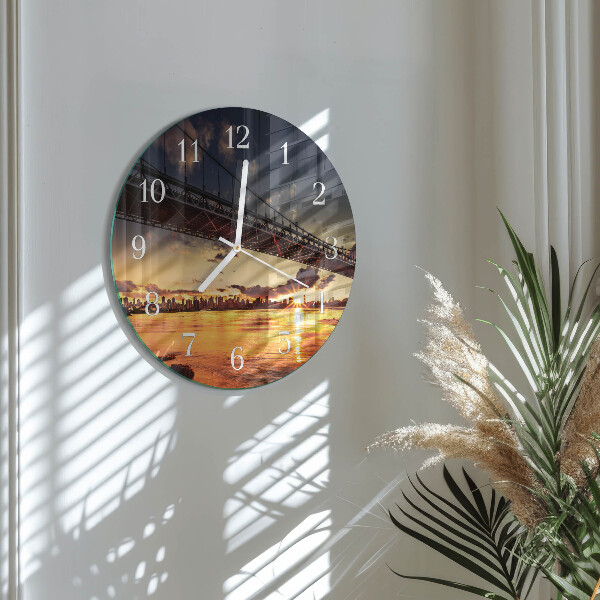 Orologio rotondo Fiume del ponte