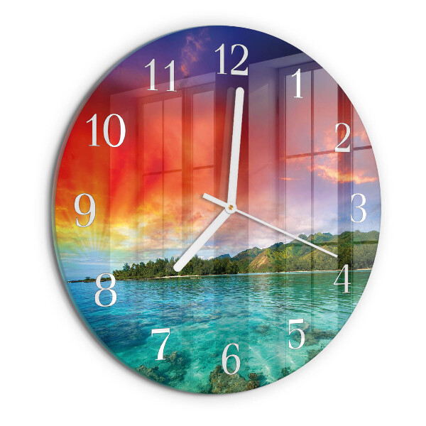 Orologio rotondo Paesaggio