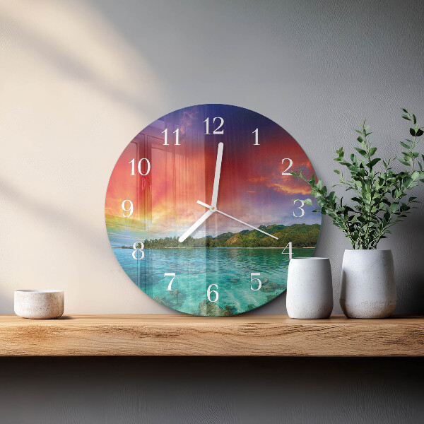 Orologio rotondo Paesaggio