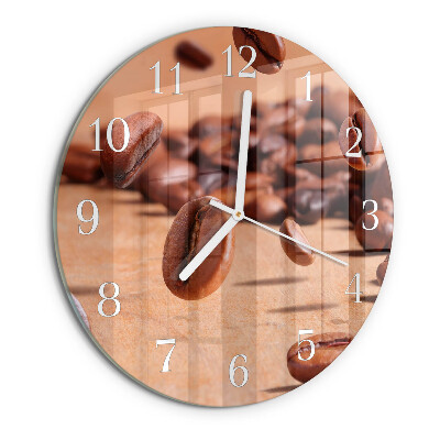 Orologio rotondo chicchi di caffè