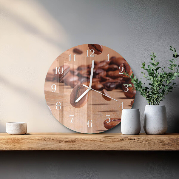 Orologio rotondo chicchi di caffè