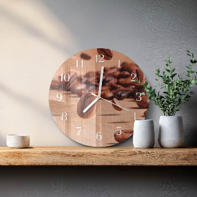 Orologio rotondo chicchi di caffè