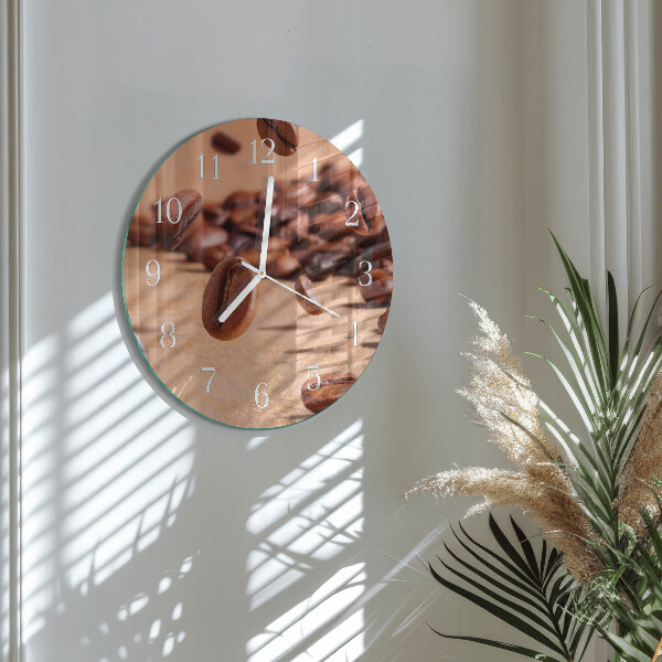 Orologio rotondo chicchi di caffè