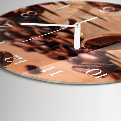 Orologio rotondo chicchi di caffè