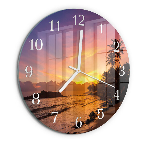 Orologio rotondo Tramonto
