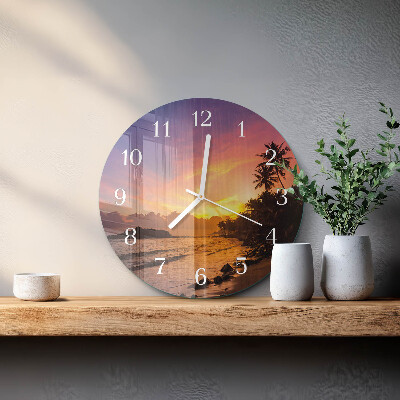 Orologio rotondo Tramonto