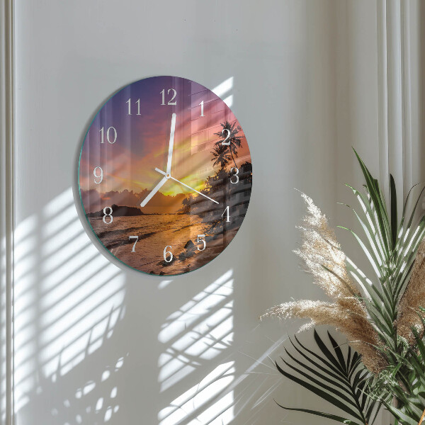 Orologio rotondo Tramonto