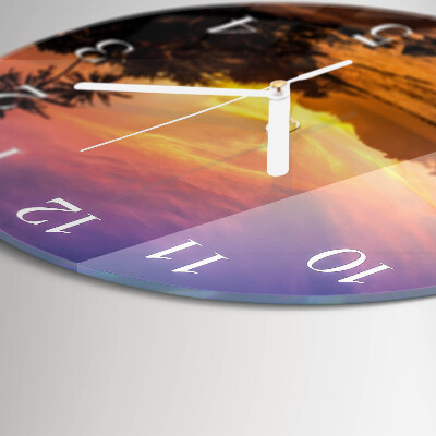 Orologio rotondo Tramonto