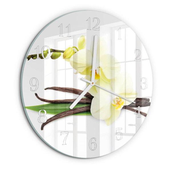 Orologio rotondo Orchidea Vaniglia