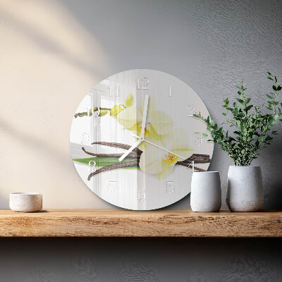 Orologio rotondo Orchidea Vaniglia