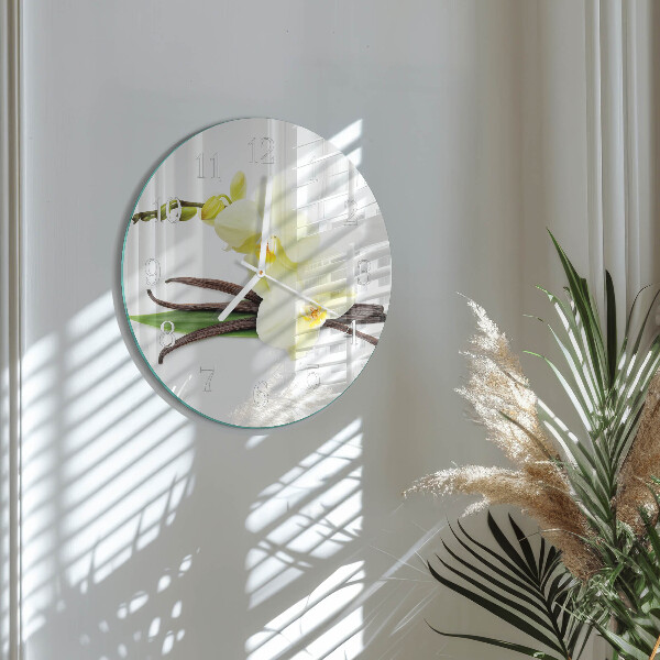 Orologio rotondo Orchidea Vaniglia