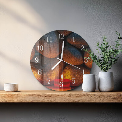 Orologio rotondo Pietre