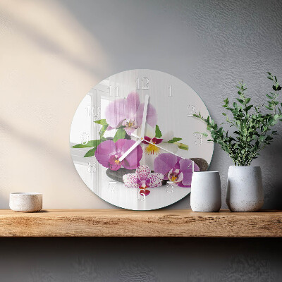 Orologio rotondo Orchidea