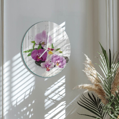 Orologio rotondo Orchidea