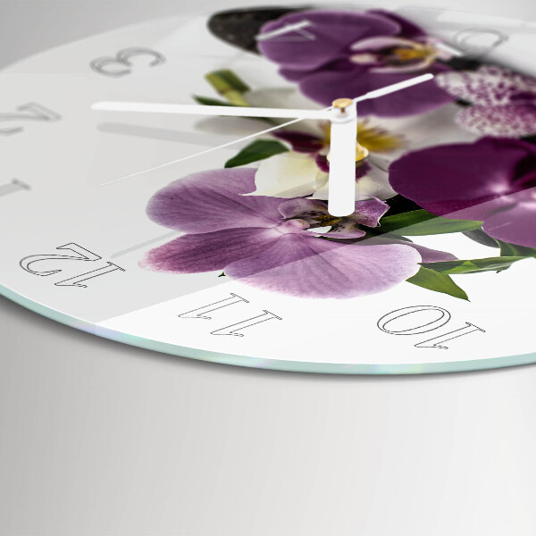 Orologio rotondo Orchidea