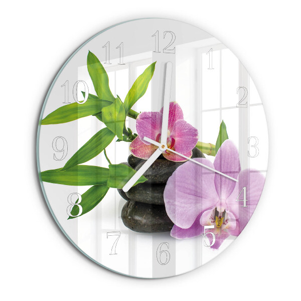 Orologio rotondo Orchidea