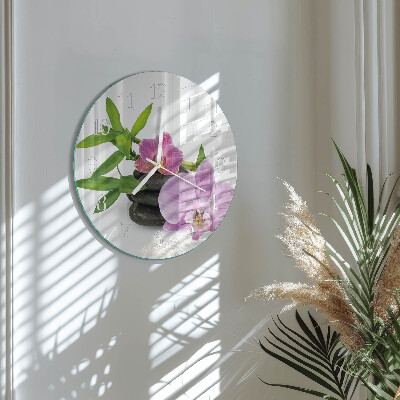 Orologio rotondo Orchidea