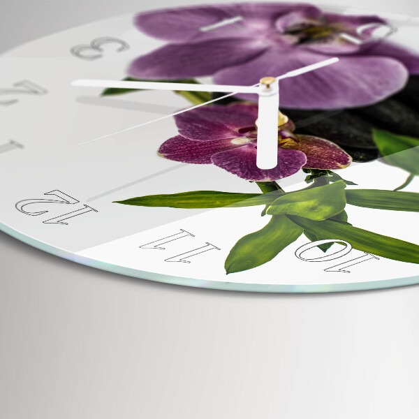 Orologio rotondo Orchidea